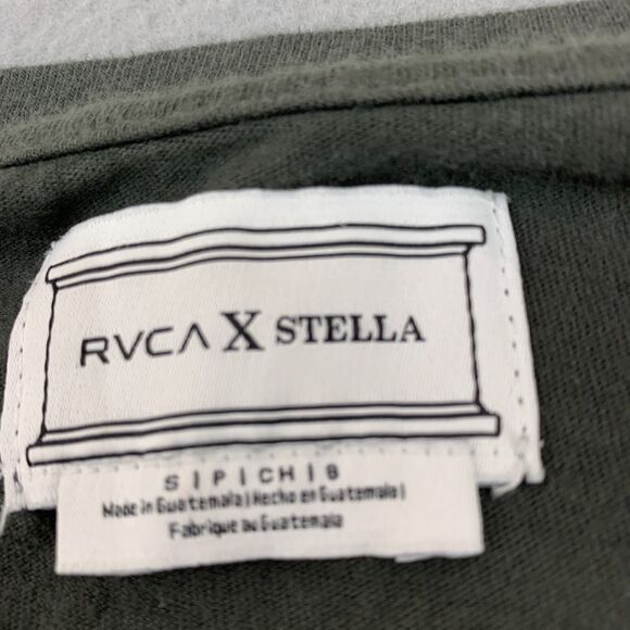 RVCA X Stella City of Angels Graphic Tshirt Size Small Gray 100% Cotton Crewneck - Picture 5 of 12